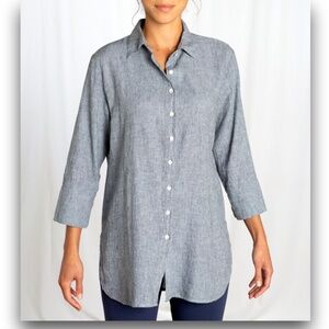 Cut + Loose Linen Blend Tunic • M